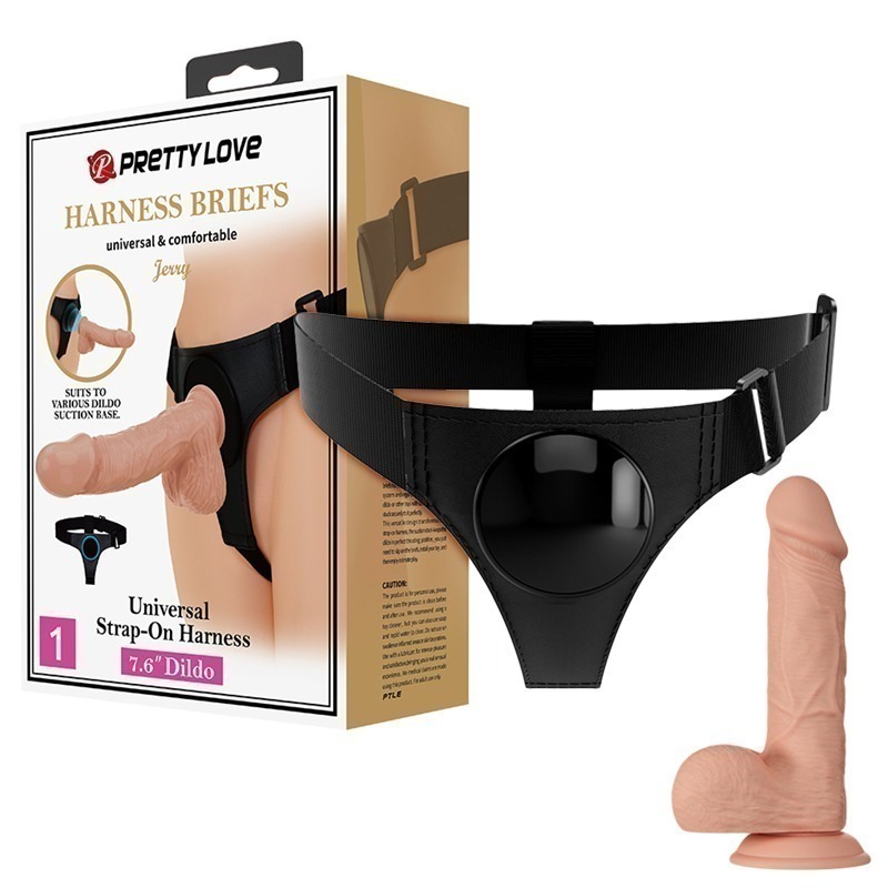 高品質 女同志女同戀拉拉 通用吸盤穿戴褲 PU材質穿戴褲 穿戴式陽具 穿戴老二 仿真擬真 逼真按摩棒 自慰★001083-規格圖2