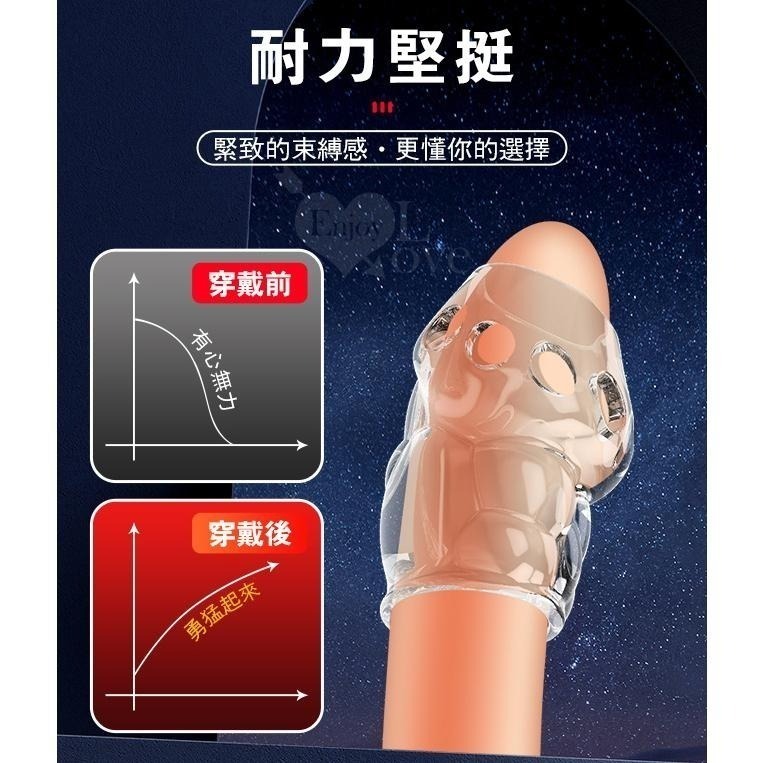 開口龜頭套 老二陽具套 鏤空透氣 霸氣出頭 半開口讓快感加倍 陰莖增長加粗 耐力堅挺緊致束縛感 束鎖精持久 002270-細節圖5