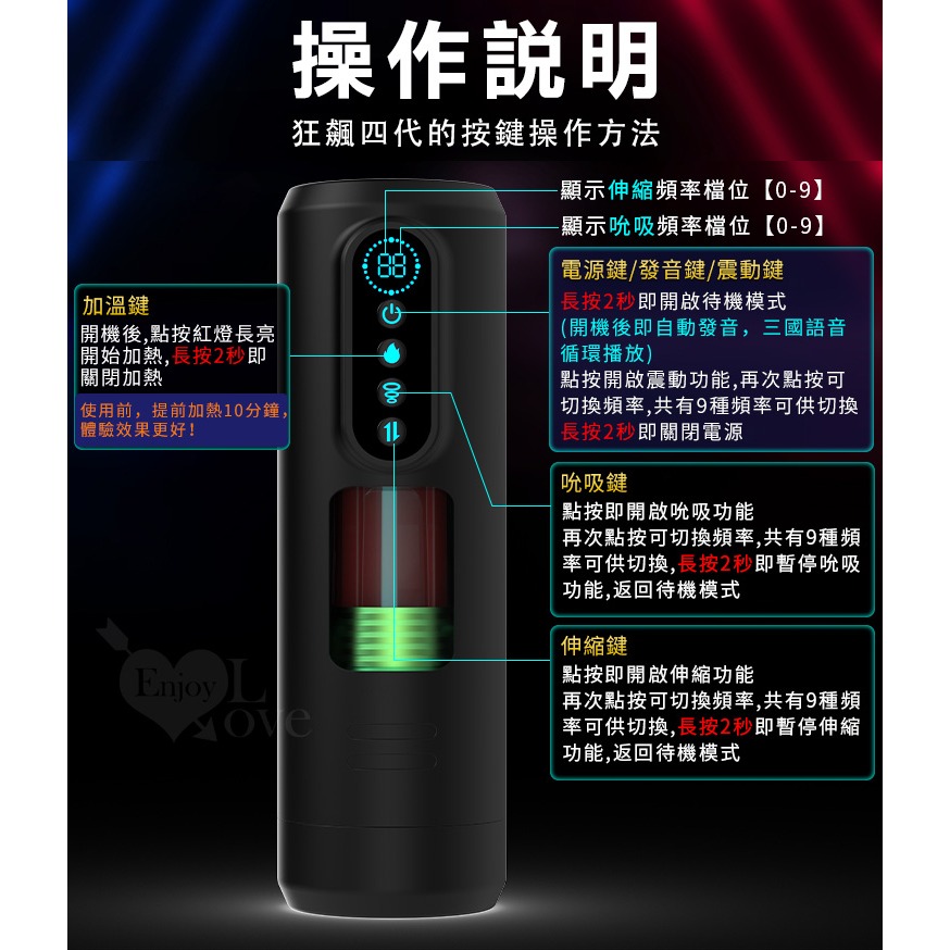 狂飆MAX四代飛機杯 風暴真空吸夾吞吐伸縮活塞抽插電動自慰器 耳機叫床吟聲 恆溫加熱 陰莖龜頭練鍛 情趣用品002670-細節圖7