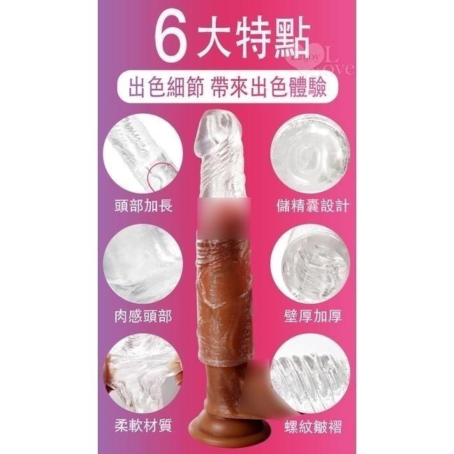 頭部加長透明水晶陰莖增長套、儲精囊設計、壁厚加厚、柔軟材質、螺紋皺褶 陰莖加長增粗套 老二增長加粗套 陽具持久套環-細節圖4