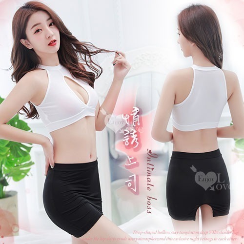 挖空爆乳 包臀短裙 秘書服角色扮演❤角色扮演 制服誘惑 情趣角色服 角色扮演服裝 角色扮演情趣 情趣睡衣 性感內衣-規格圖1