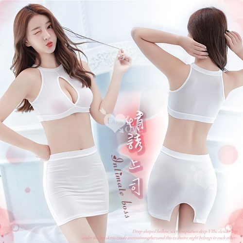 挖空爆乳 包臀短裙 秘書服角色扮演❤角色扮演 制服誘惑 情趣角色服 角色扮演服裝 角色扮演情趣 情趣睡衣 性感內衣-規格圖2