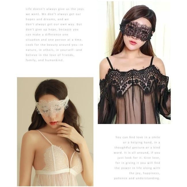 透薄迷濛蕾絲眼罩 調情眼罩 舞台表演狐媚裝扮 派對舞會 酒吧 夜店 化妝舞會 面具裝扮 性感配件 調情 挑逗 誘惑-細節圖8