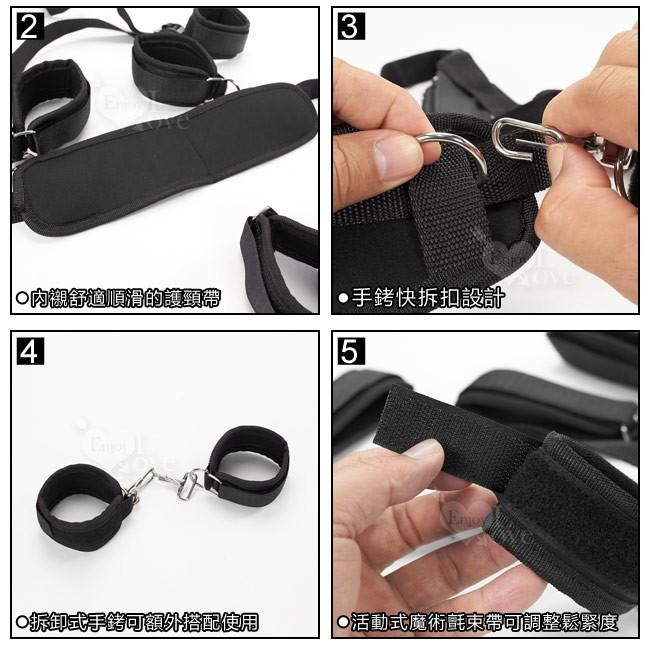 SM束縛 開腿+手+腳全束縛帶(情趣遊戲輔助)身體束縛︱SM道具用品︱SM調教︱情趣用品︱成人性愛玩具 002138-細節圖4