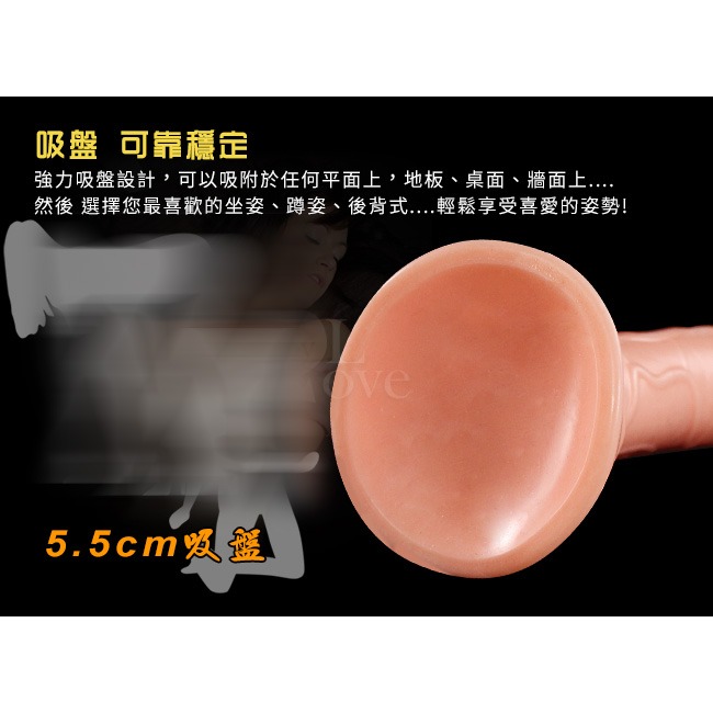 全長13.5cm 仿真按摩棒❤柔軟Q彈逼真小老二按摩棒【膚色】可吸盤按摩棒 假陽具按摩棒 仿真肉棒 001674-細節圖5