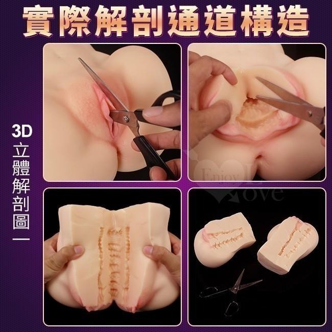 網紅3D真人倒模❤3D立體雙穴自慰器 陰交肛交自慰名器/自慰套【附贈120ml潤滑液】飛機杯 情趣用品 000510-細節圖7