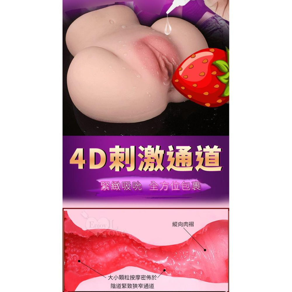 妖豔美姬❤肉感仿真4D真人倒模自慰套 陰交肛交雙穴自慰器【2480g】附200ml潤滑液/打手槍/打飛機★005180-細節圖7