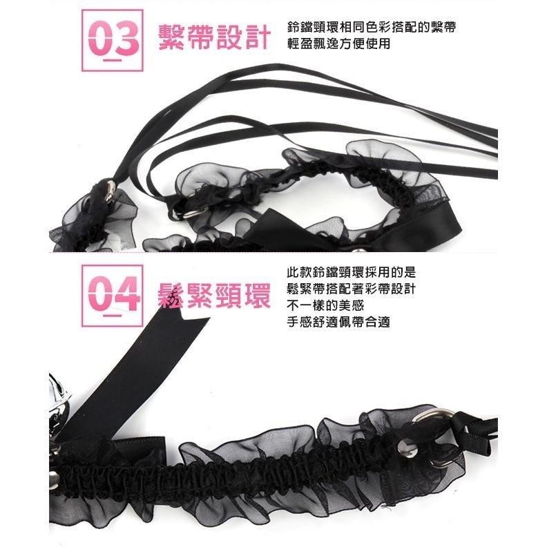 日萌系貓女郎❤雪紡花邊材質大鈴鐺❤蝴蝶結繫帶頸帶 蝴蝶結脖子繫帶 主題派對 性感配件 激性裝扮-細節圖5