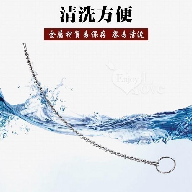 任意彎曲長珠條 金屬拉環 表面光滑 馬眼尿道刺激擴張棒 金屬馬眼尿道棒 馬眼入侵金屬棒 插入尿道阻尿棒 005729-細節圖5