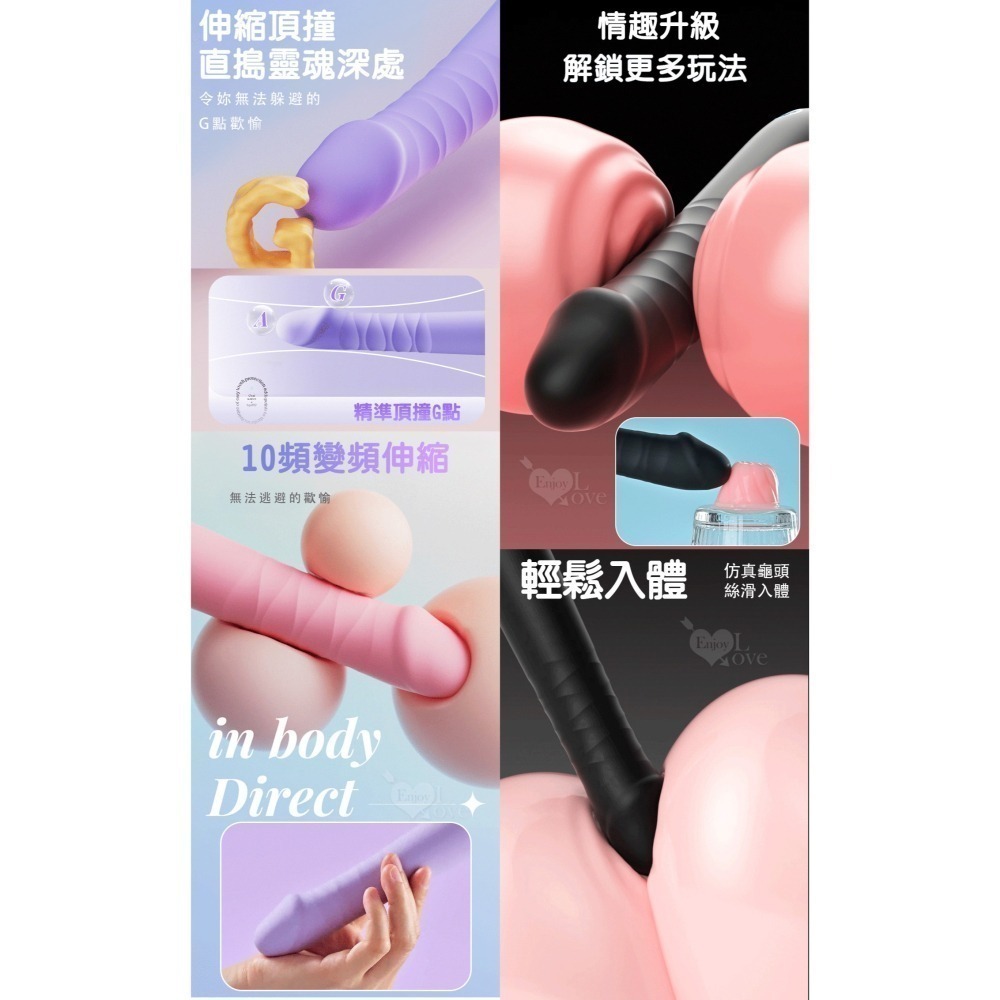 蘭博仿龜頭 老二伸縮按摩棒 抽插變頻震動自慰按摩器 舒適入體 螺紋摩擦刺激 情趣用品 USB充電 逼真肉棒 003413-細節圖5