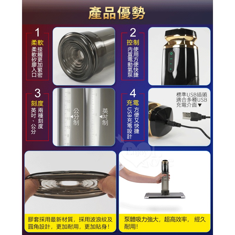 男用陰莖強勁真空吸吮自慰器 抽氣吸氣老二訓練鍛鍊器 吸引飛機杯 電動自慰杯 情趣用品 立體通道膠體口爆吮感 001708-細節圖8