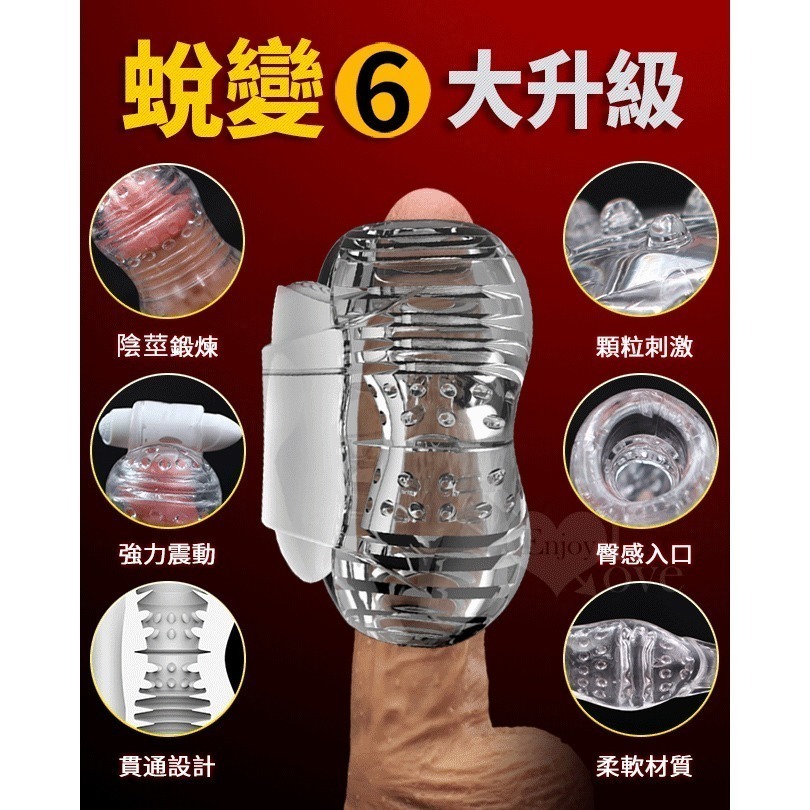 2代男優 陰莖震動訓練器‧超彈力晶透果凍軟膠【試煉】龜頭刺激訓練器/自慰套/自慰器/飛機杯/自愛器★003381-細節圖5