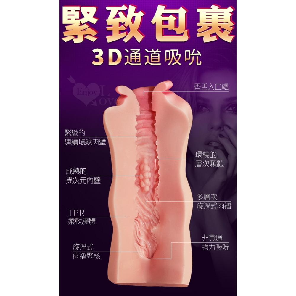 深喉舌吻口交暴爽3D顆粒夾吸自慰器/自慰套/飛機杯/自愛器/名器/無電動自慰杯/情趣用品★000788-細節圖5