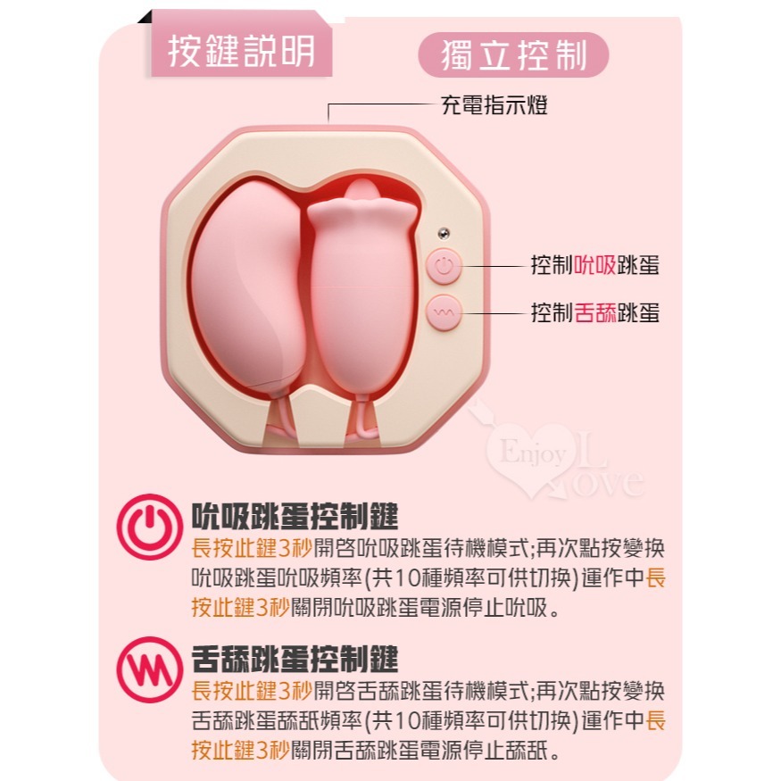 雙蛋震動舔吸器 舌舔吸吮陰蒂乳頭雙用 變頻震動調控 調情高潮跳蛋 USB充電 情趣用品 女性自慰按摩器 002241-細節圖9
