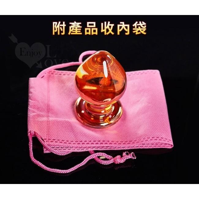 金色水晶玻璃後庭塞 拳交後庭擴張肛塞棒 肛交用品 屁眼菊花塞 情趣用品 男女同志用品 003009-細節圖8