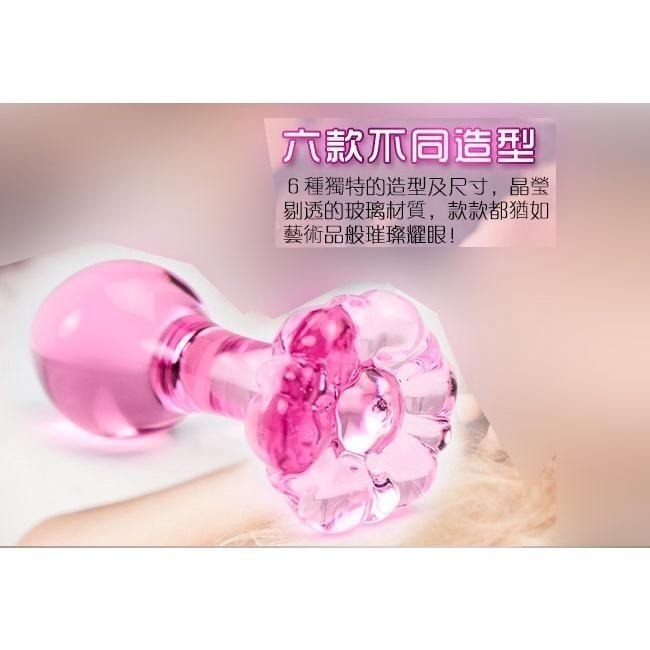 粉晶玻璃❤冰晶玻璃按摩棒【男女通用】玻璃棒/玻璃自慰棒/後庭塞/肛門塞/肛門拉珠棒/肛交用品/情趣用品★003000-細節圖4