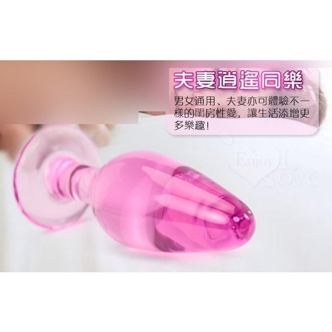 粉晶玻璃❤冰晶玻璃按摩棒【男女通用】玻璃棒/玻璃自慰棒/後庭塞/肛門塞/肛門拉珠棒/肛交用品/情趣用品★003000-細節圖6