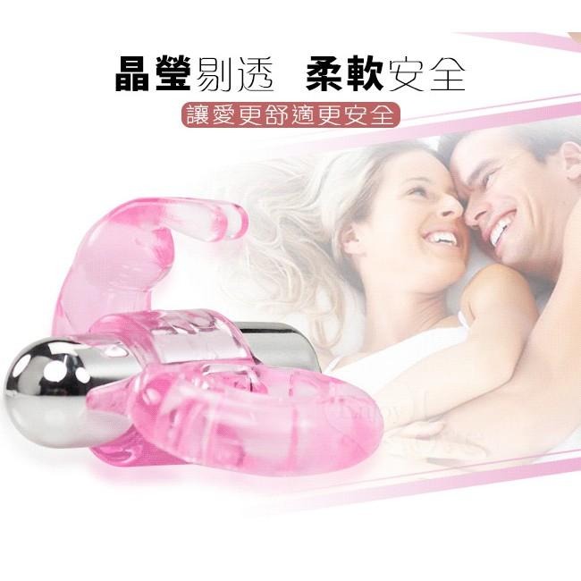 一起高潮❤兔子造型震動鎖精環-男女同震/情趣用品 老二束精 鎖精套環 陰蒂刺激 強精持久套環 陰莖震動套環★000424-細節圖4