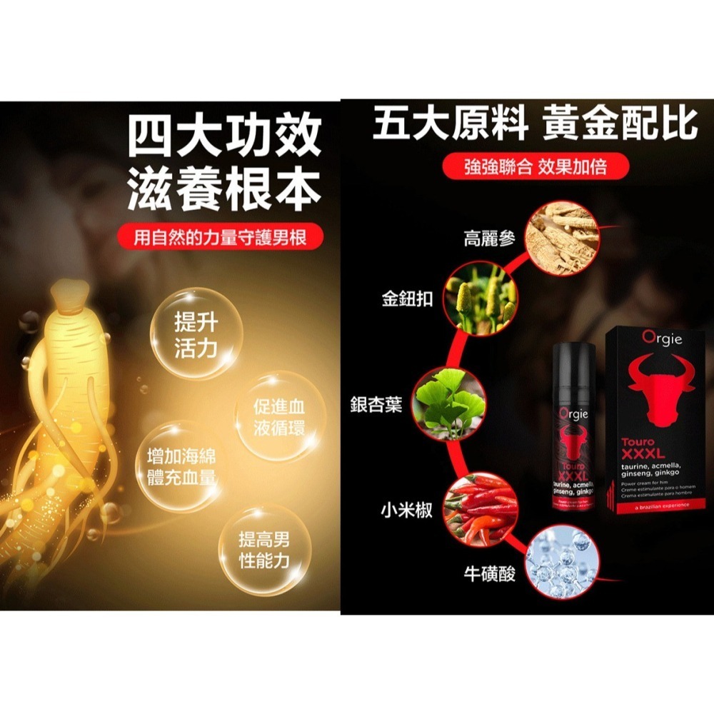 葡萄牙Orgie鬥牛士 男用賦活能量助挺液【15ml】Touro XXXL 久戰助勃持久噴劑凝膠 情趣用品 002607-細節圖6