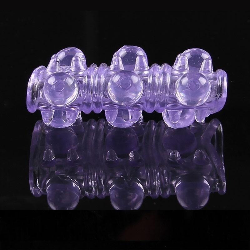 12珠 入珠矽膠套環 毛刺顆粒軟膠套環 龍珠環 鎖精套環 持久套環 束精 延時延遲 刺激陰道壁 入珠套環 002291-細節圖6