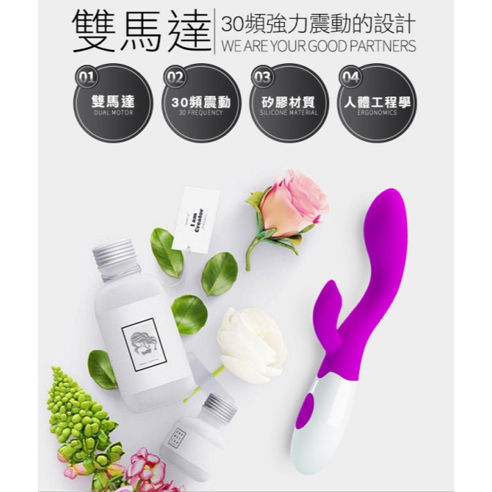 愛浪時尚 變頻電動按摩棒 陰蒂刺激內外雙震動 G點按摩棒 電池款 女用自慰器 情趣用品 高潮調情挑逗 001645-細節圖4