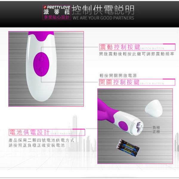 愛浪時尚 變頻電動按摩棒 陰蒂刺激內外雙震動 G點按摩棒 電池款 女用自慰器 情趣用品 高潮調情挑逗 001645-細節圖8