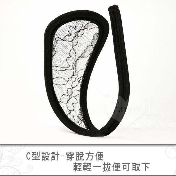 誘惑/挑逗/性感C字褲❤銀絲花朵透明隱形C字褲-細節圖3