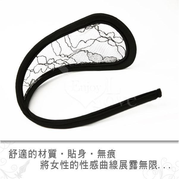 誘惑/挑逗/性感C字褲❤銀絲花朵透明隱形C字褲-細節圖4