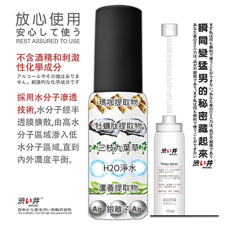加強款【15ML 超敏感專用款】男用久戰 戰狼噴劑 物理控時精華持久噴劑❤延緩射精 不含任何化學成分藥物★005806-細節圖7