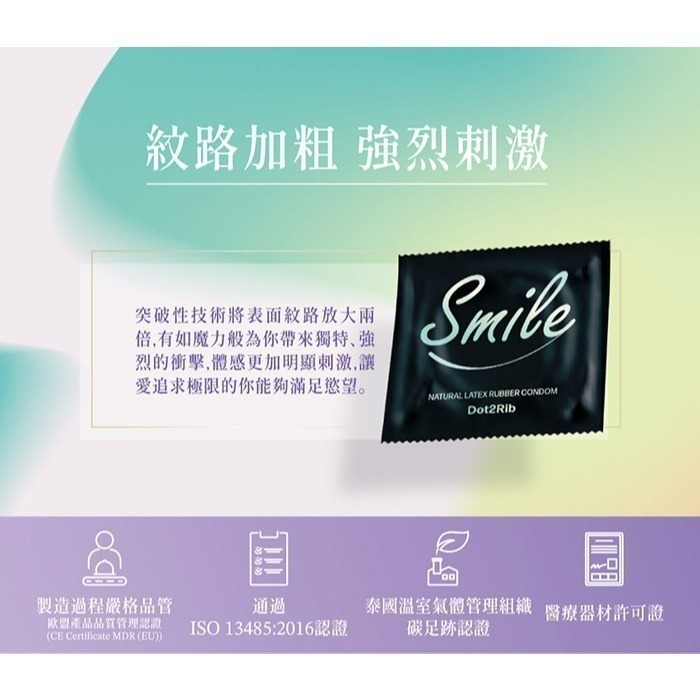 史邁爾 Smile 保險套❤雙環魔粒型❤兩種紋路 顆粒.環紋【12入/盒】衛生套 安全套 避孕套 潤滑液 005178-細節圖3