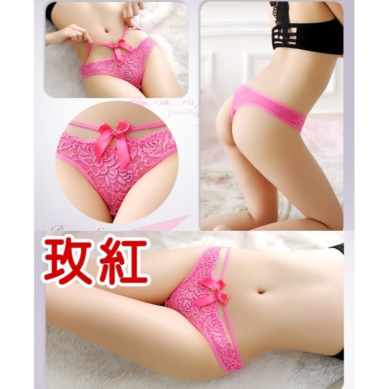 細帶蕾絲T字褲 蝴蝶結情趣丁字褲 低腰美臀美體 女生性感內褲 情趣內褲 性感睡衣 流行內褲 火辣誘惑-細節圖3