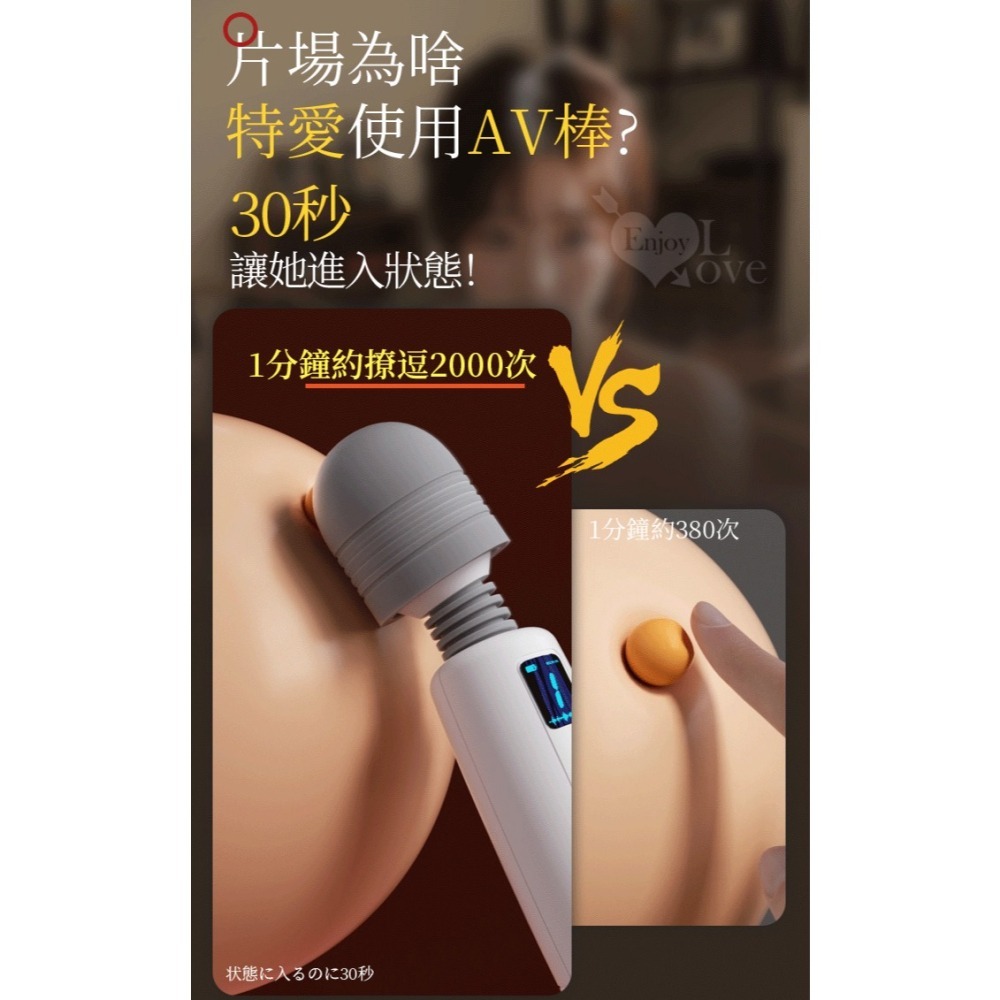 速瑪AV按摩棒 變頻震動酥麻全身 液晶顯示 滾輪調速 USB充電 女性私密處自慰按摩器 成人情趣用品 高潮 002029-細節圖3