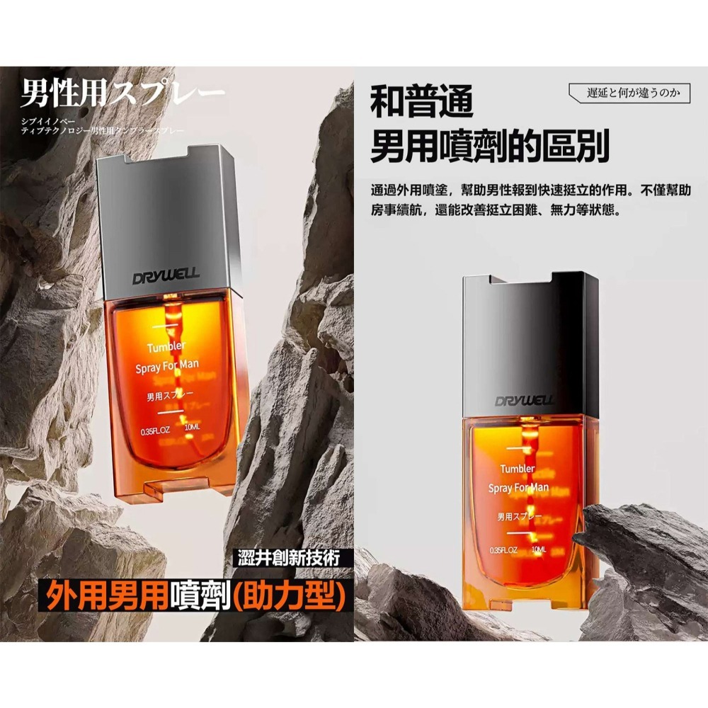 Drywell助力型 男用持久噴劑【10ml】外用延緩射精延時噴劑 控時有感全天備戰長時輔助 植物成分萃取 003568-細節圖2