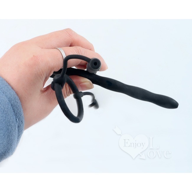 空心馬眼尿道棒 馬眼刺 尿道自慰擴張棒 順滑硅膠 柔軟舒適可彎曲 無異味 帶堵可尿液排出 男用情趣用品 003306-細節圖6