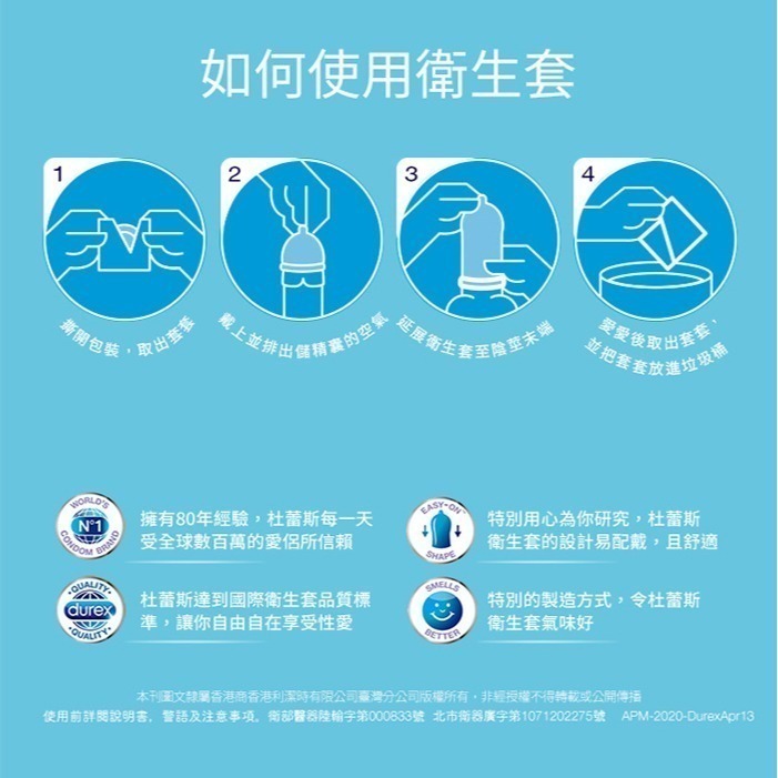 杜蕾斯保險套 薄型保險套【12入裝】Durex 衛生套 安全套 避孕套 潤滑劑液 ＃ 005216-細節圖6