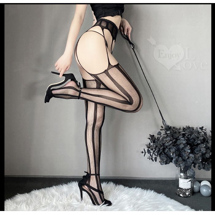 情趣一體吊襪帶【07】激情免脫透視鏤空性感連身網襪誘惑 百變風格情趣睡衣 角色扮演必備火辣美腿 夜店派對造型情趣絲襪-細節圖4
