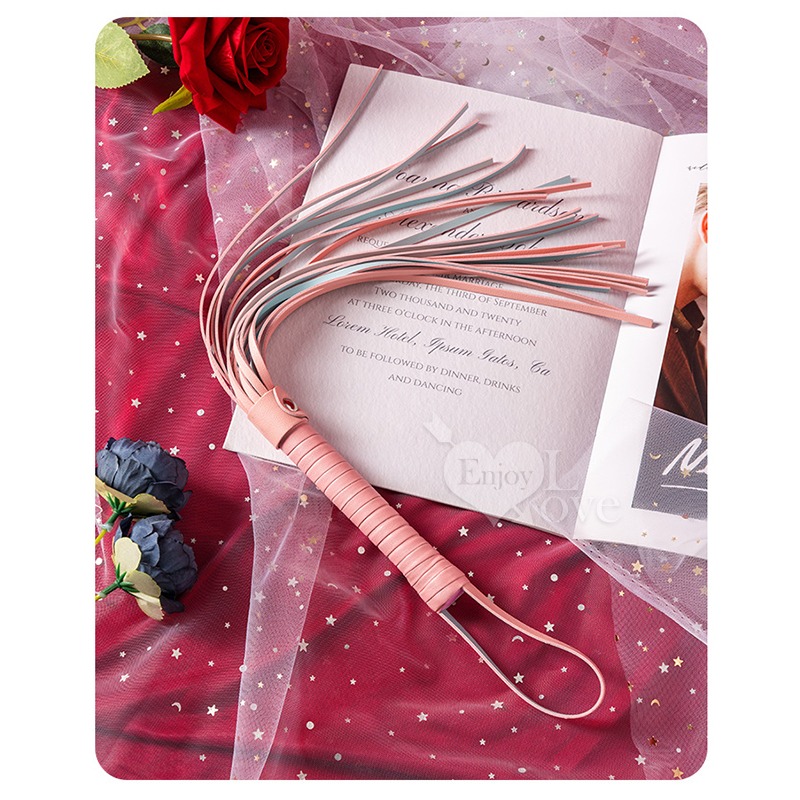 SM散鞭 馬卡龍奴鞭 情侶戲虐SM調教情趣 打屁屁鞭子 仿皮革流蘇鞭 SM道具用品 調情挑逗 皮鞭刑具遊戲 003596-細節圖8