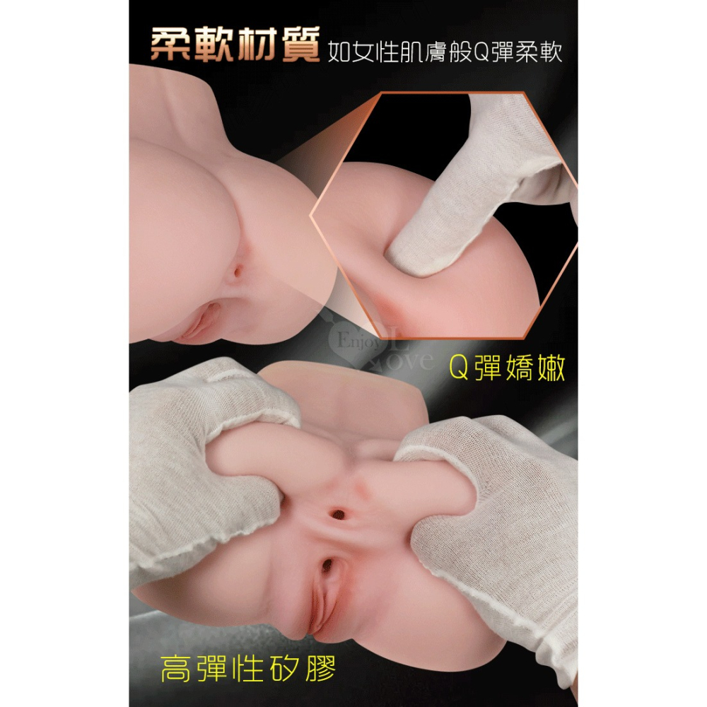 靚女美鮑自慰器【淨重2Kg】雙穴陰交肛交 雙通道飛機杯 附潤滑液劑 凸點顆粒刺激 翹臀美臀 情趣用品娃娃 002797-細節圖6