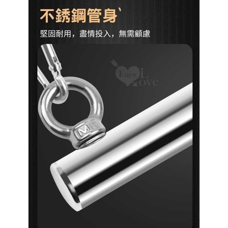 SM用品 手脖連銬 一字型鋼管固定束縛 手銬頸銬 可分離二節鋼管 SM調教道具刑具 前戲挑逗 情趣用品 003099-細節圖7