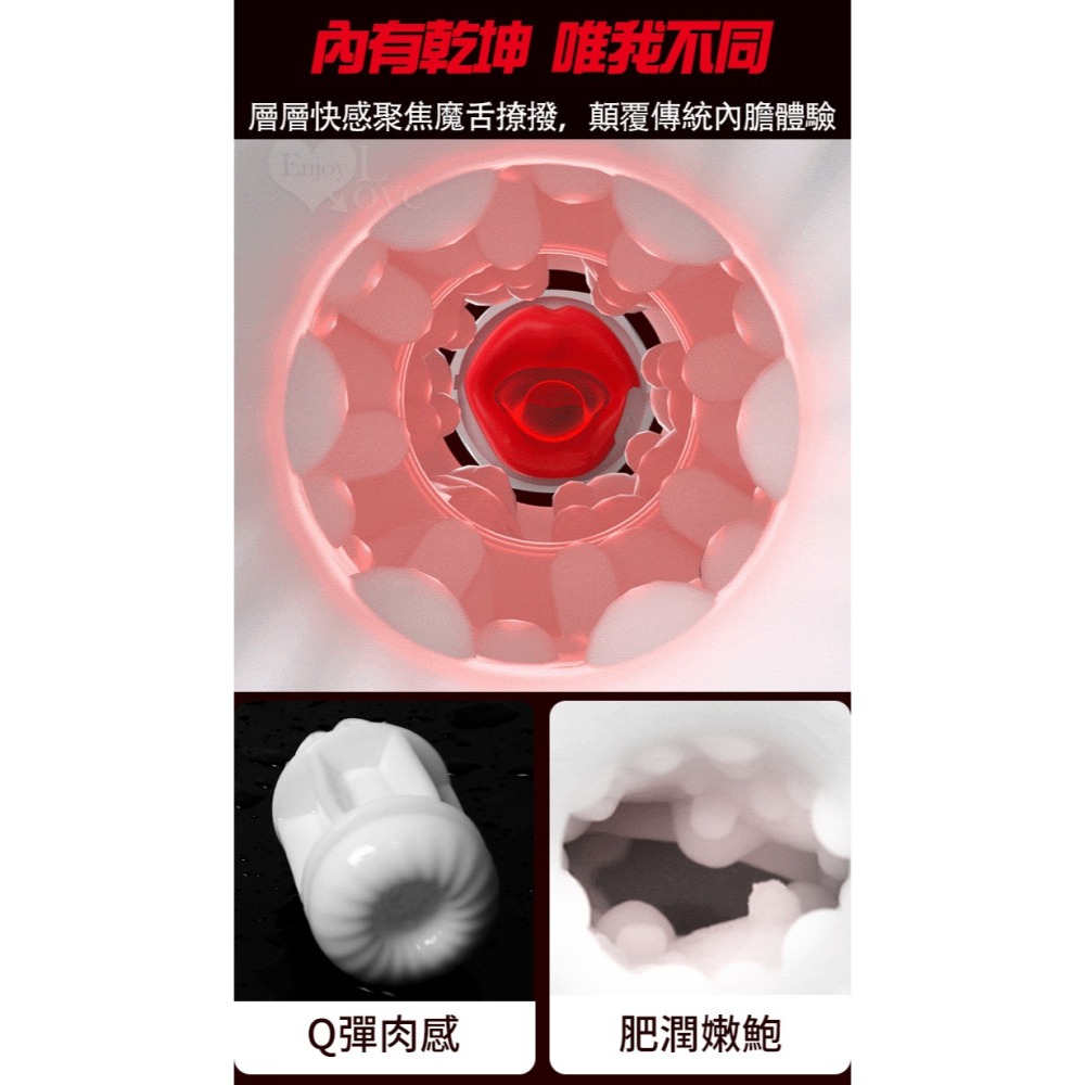 魔舌王電動飛機杯 可分體顆粒腔道 舔吮雙連擊渦流泵【真空吮吸+變頻震動+舌撩+叫床呻吟+耳機+USB充電】003588-細節圖6