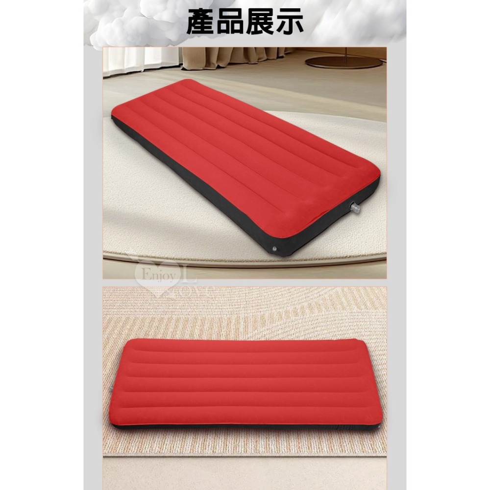 SM束縛 充氣情趣床墊【附贈電動打氣泵】束缚手/腳/脖銬+紅黑拼接輕柔植絨彈力性愛床 SM用具調教 情趣用品003893-細節圖10