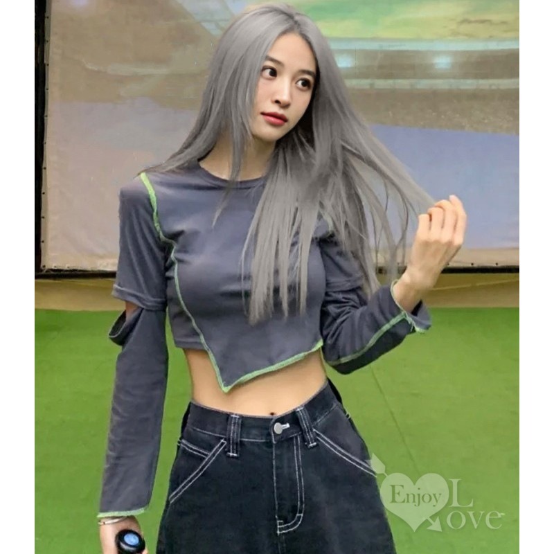 裝扮假髮 中分長直假髮【奶奶灰】男女通用假髮 角色扮演 網美直播 表演派對裝扮 男扮女 偽娘變裝 Cosplay-細節圖4