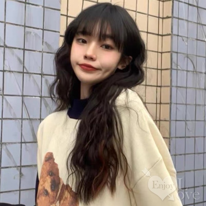 裝扮假髮 玉米燙長捲髮【深棕色】可愛羊毛卷化纖全頭假髮 男女通用假髮 網美直播 角色扮演 表演派對裝扮 男扮女 偽娘變裝-細節圖5