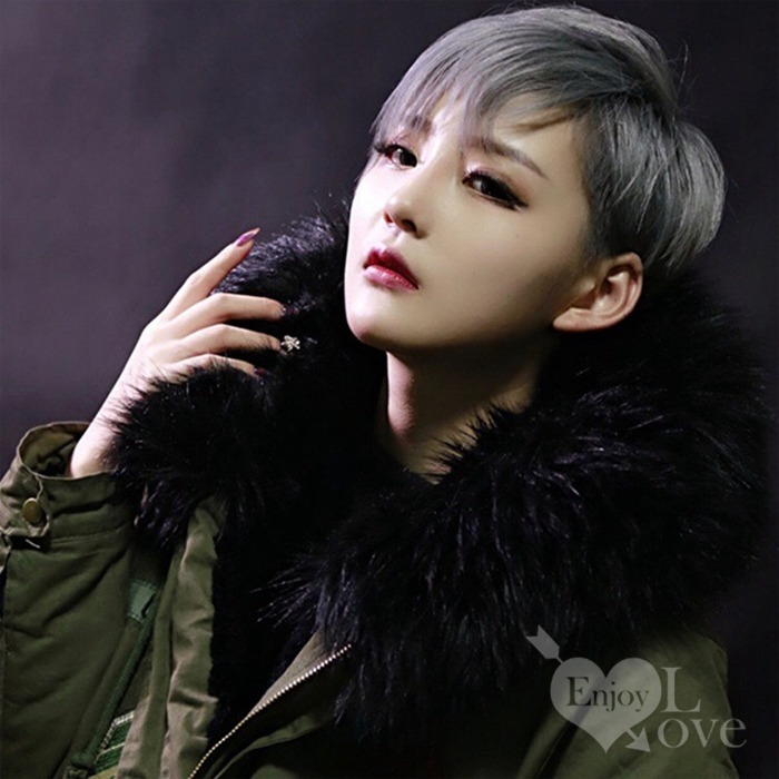 中性俐落短直髮假髮【奶奶灰】帥氣男女偽正太假髮 男女通用假髮 男扮女 角色扮演 舞會表演派對裝扮 網美直播 偽娘變裝-細節圖3