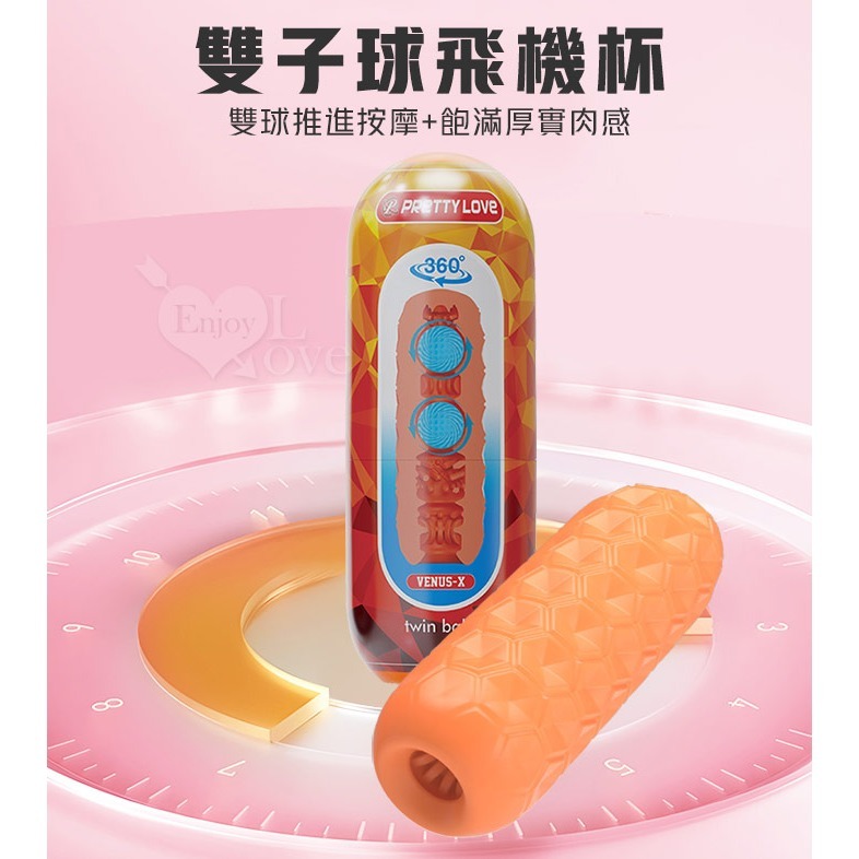 派蒂菈飛機杯 立體通道雙丸子球自慰器 飽滿肉感 雙球推進按摩 龜頭陰莖訓練鍛鍊 打手槍手淫手動 情趣用品 002117-細節圖4