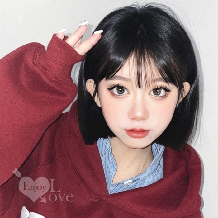 裝扮假髮 空氣瀏海一刀切短直髮【黑色】男女通用假髮 網美直播 角色扮演 表演派對裝扮 男扮女 偽娘變裝 Cosplay-細節圖4