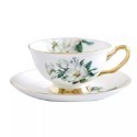 奢華鎏金骨瓷花茶杯組（一杯、一碟、一勺子）-規格圖2