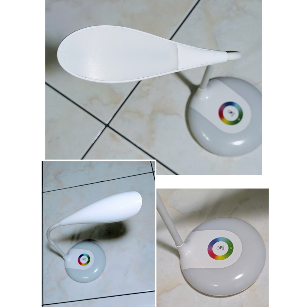 轉售全新特力屋LED鴨舌七彩燈三段式亮度調整200流明清晰亮度4000K柔白光USB充電口-細節圖2