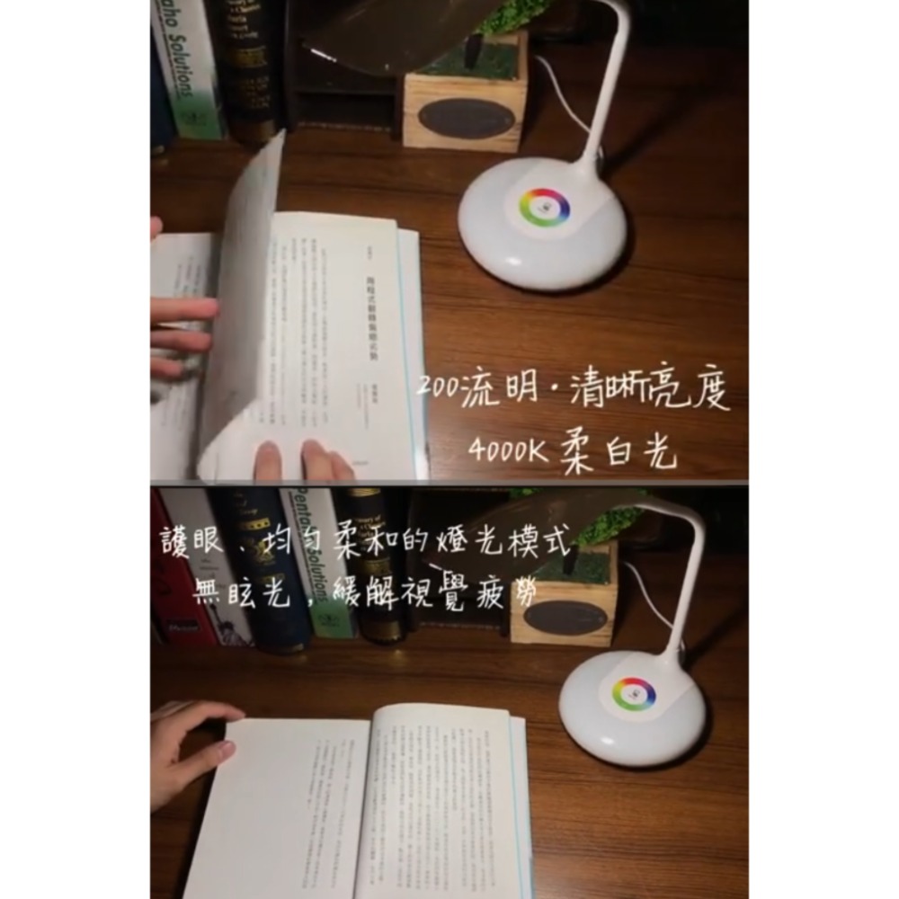 轉售全新特力屋LED鴨舌七彩燈三段式亮度調整200流明清晰亮度4000K柔白光USB充電口-細節圖3
