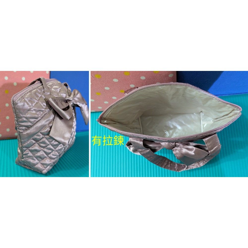 便宜轉售JILL STUART緞面收納箱首飾盒化妝包-細節圖8